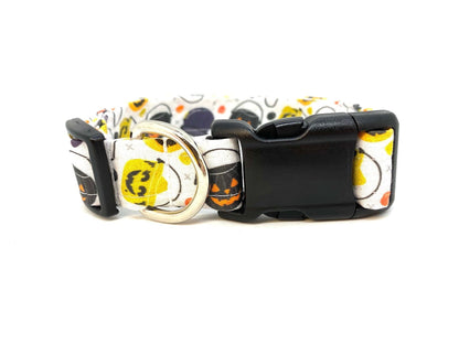 Halloween bucket dog collar
