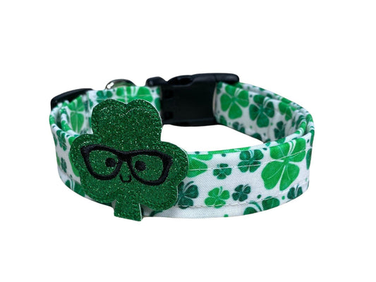 St. Patrick's Shamrock Dog With Embellishment