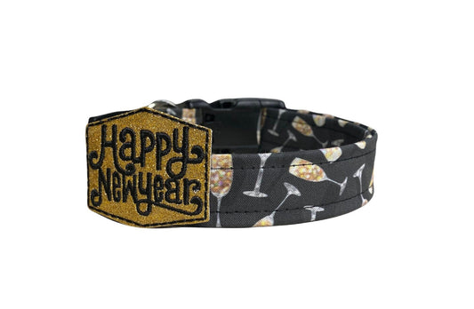 New Year's Eve Dog Collar with Embellishment