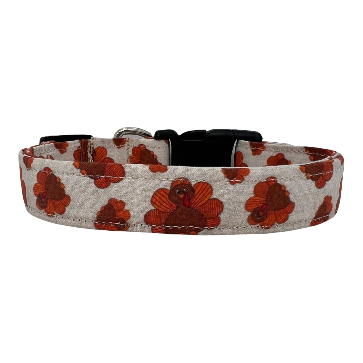 Thanksgiving Turkey Dog Collar with Flower