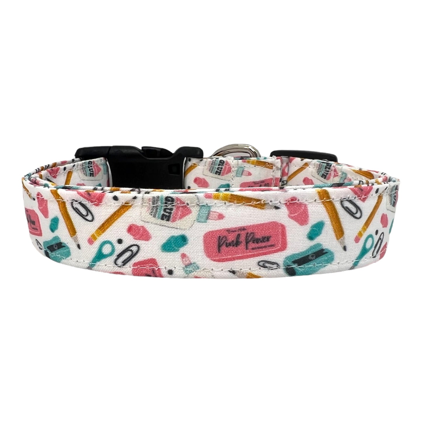 Back To School Dog Collar with Flower