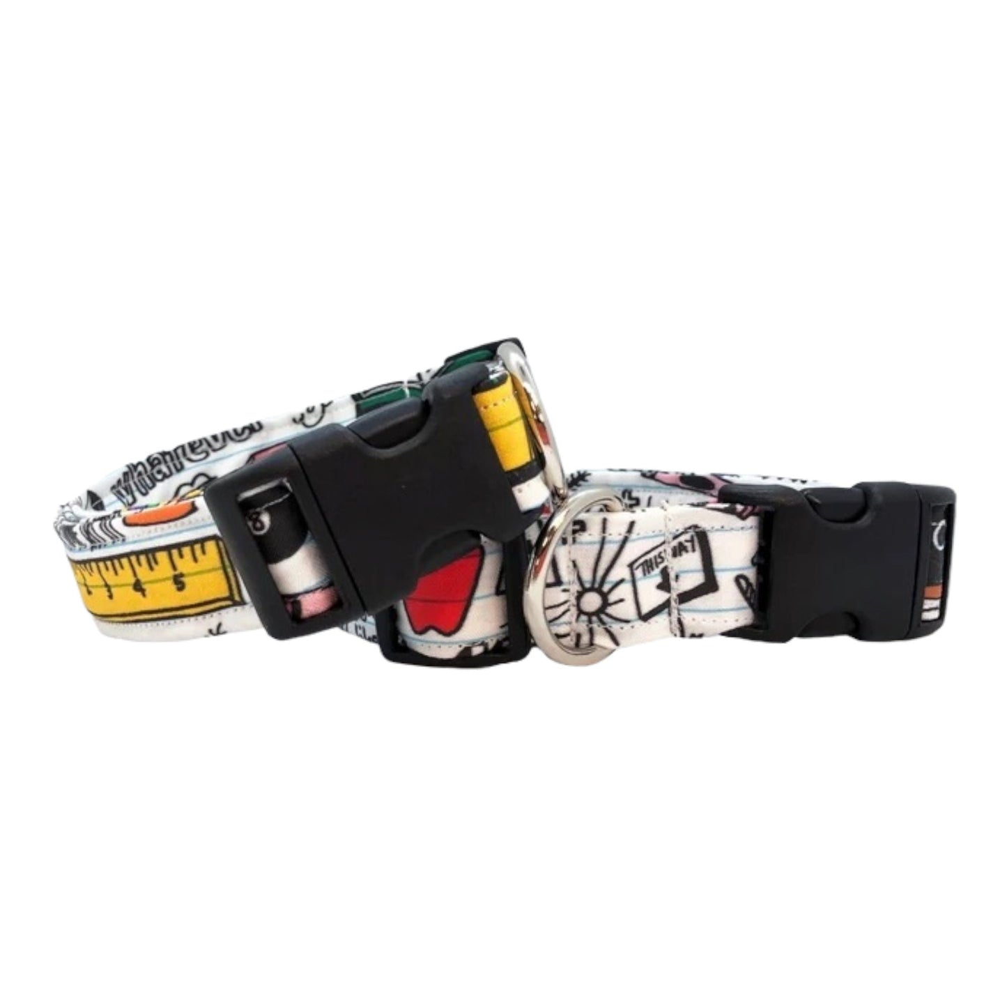 Chalkboard Doodle Dog Collar