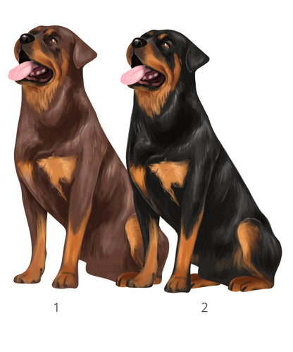 Personalized Rottweiler Dog Christmas Stocking