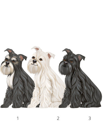 Personalized Schnauzer Christmas Stocking