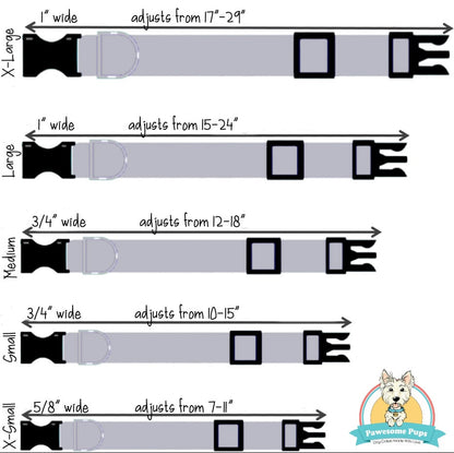 Christmas & Winter Snowflake Dog Collar with Snowflake Embellishment