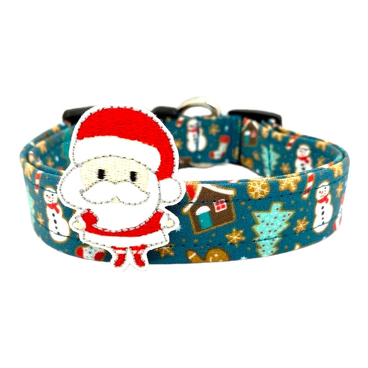 Christmas Gingerbread Dog Collar with Embellishment