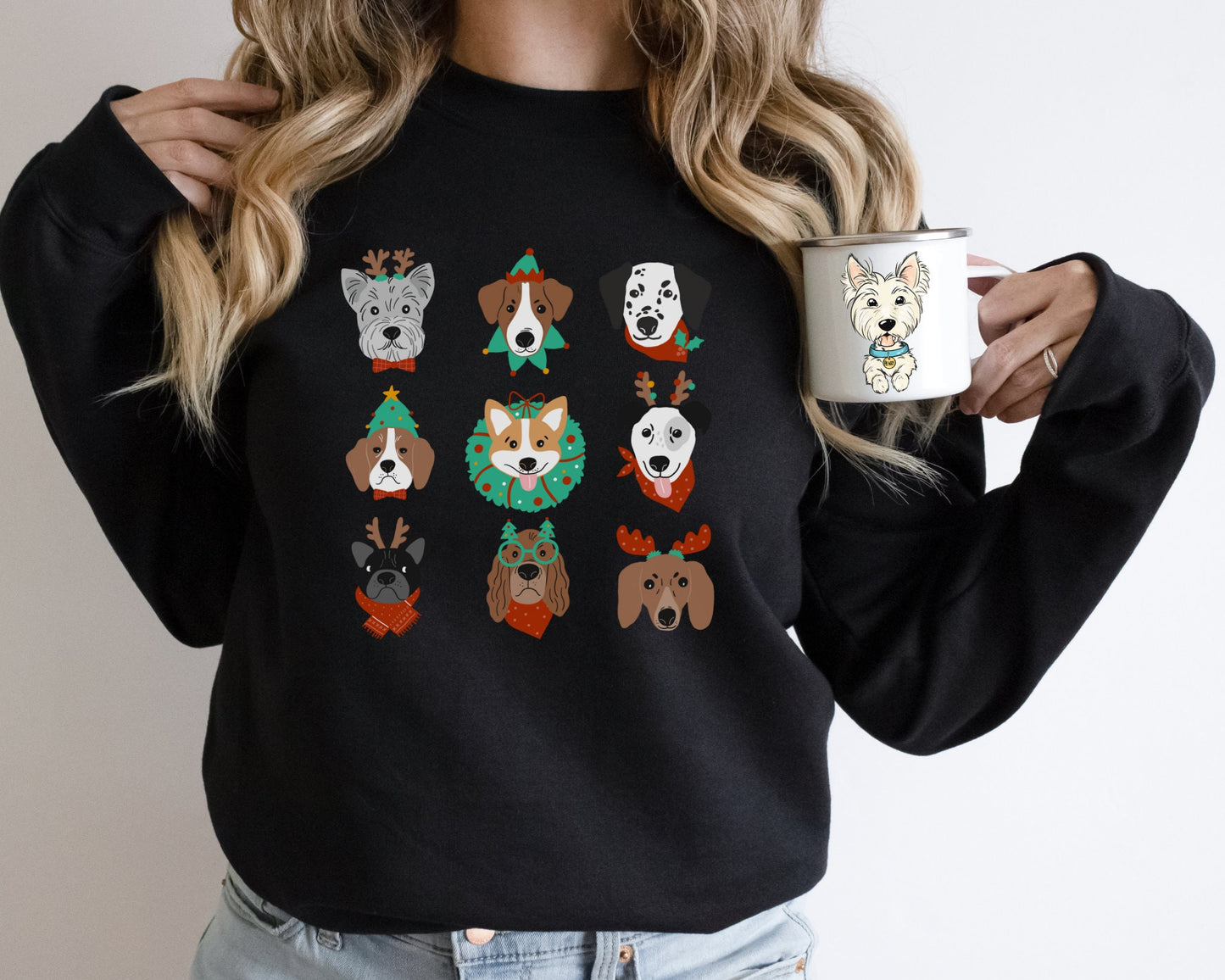 Festive Christmas Dog Sweatshirt