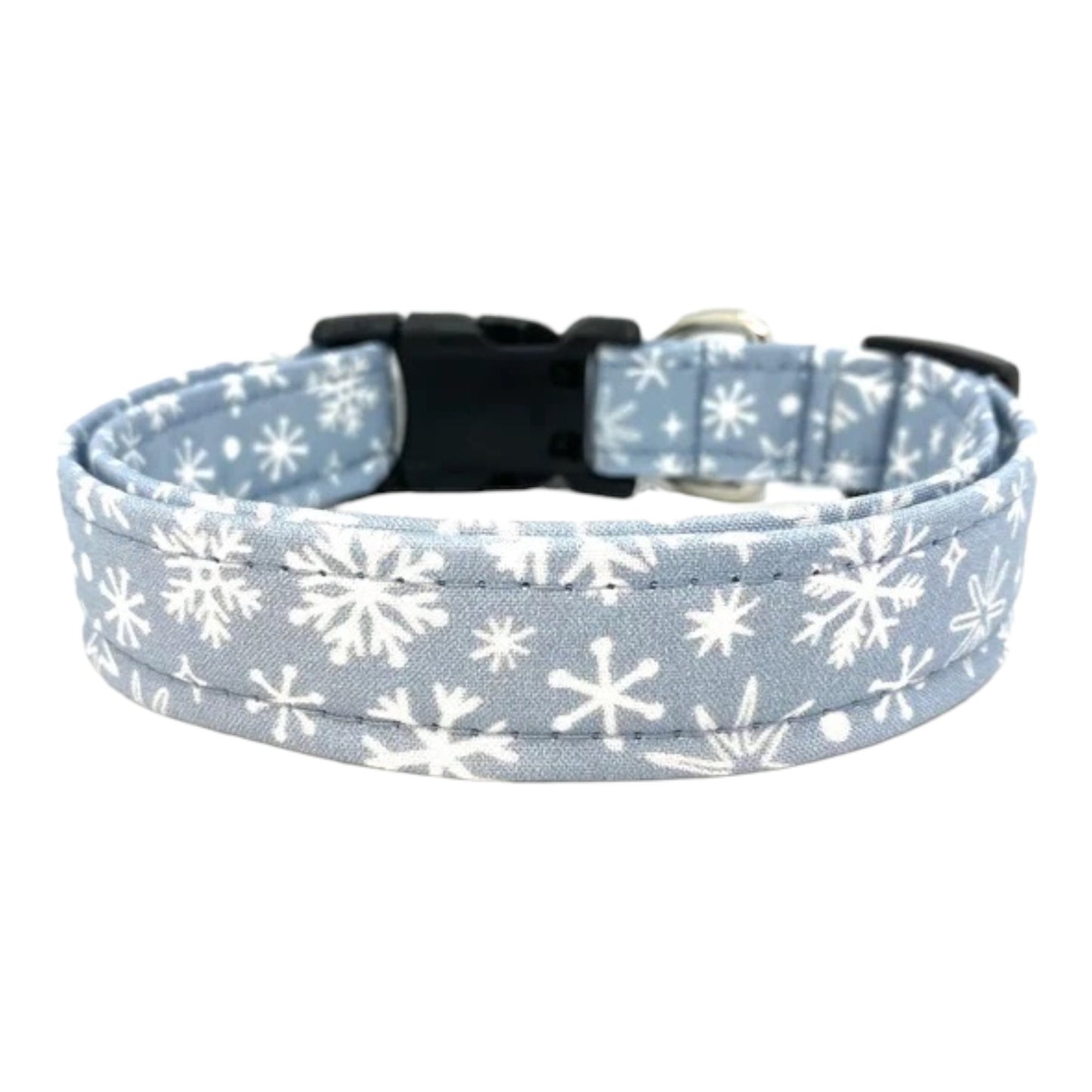 Christmas & Winter Snowflake Dog Collar with Snowflake Embellishment