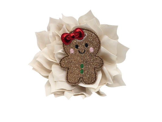 Gingerbread Embellished Flower