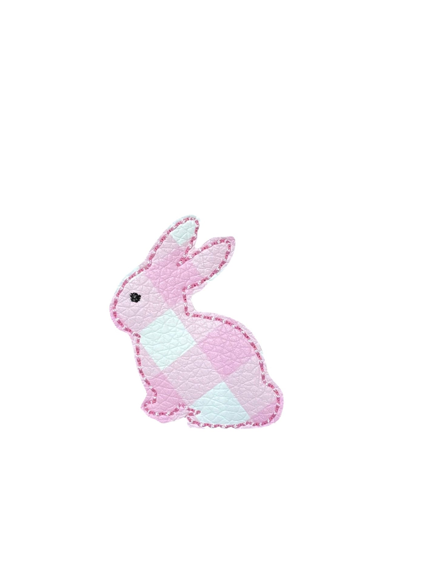 Plaid Easter Bunny Dog Collar Embellishment