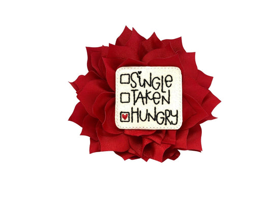 Valentine's Day Embellished Dog Collar Flower