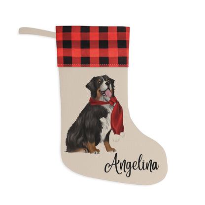Personalized Bernese Mountain Dog Christmas Stocking