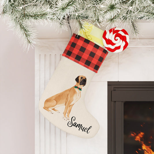 Personalized Great Dane Dog Christmas Stocking