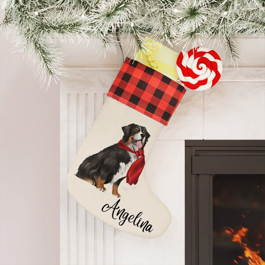 Personalized Bernese Mountain Dog Christmas Stocking