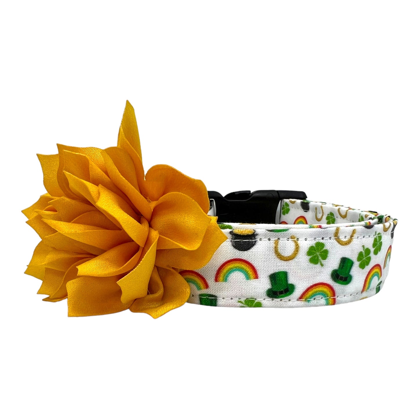 St. Patrick's Day Dog Collar with Flower