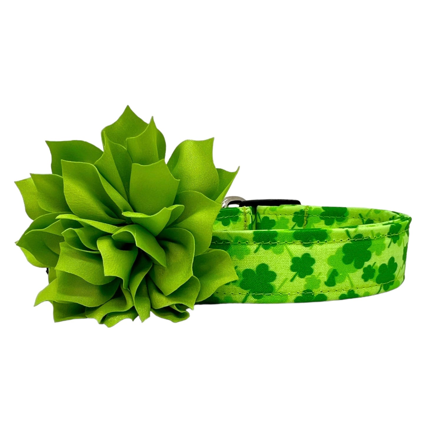 St. Patrick's Day Dog Collar with Flower