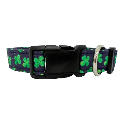 St. Patrick's Day Shamrock Dog Collar with Embellishment