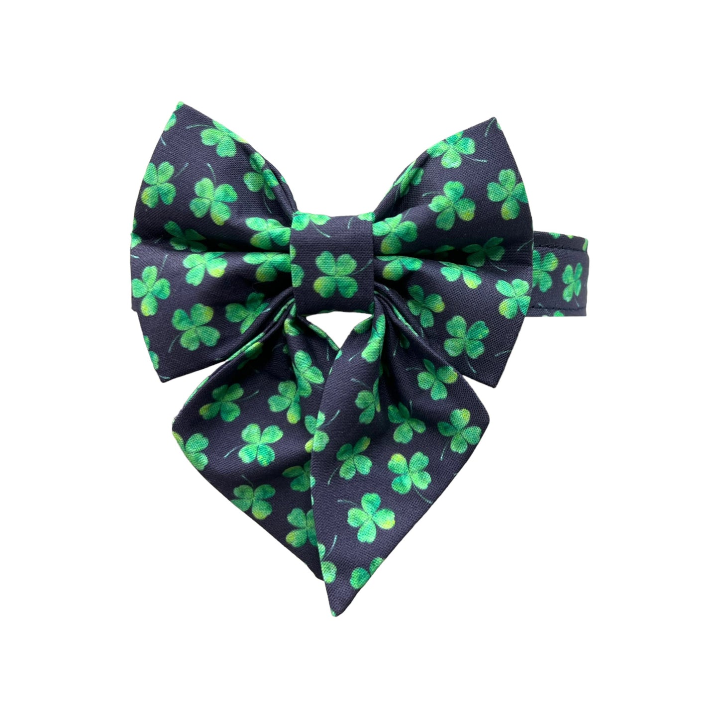 St. Patrick's Day Shamrock Collar with Matching Sailor Bow