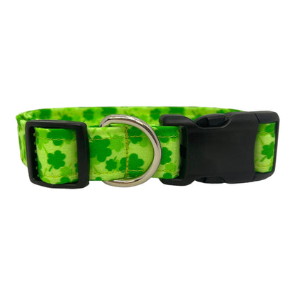 St. Patrick's Day Shamrock Dog Collar with Embellishment