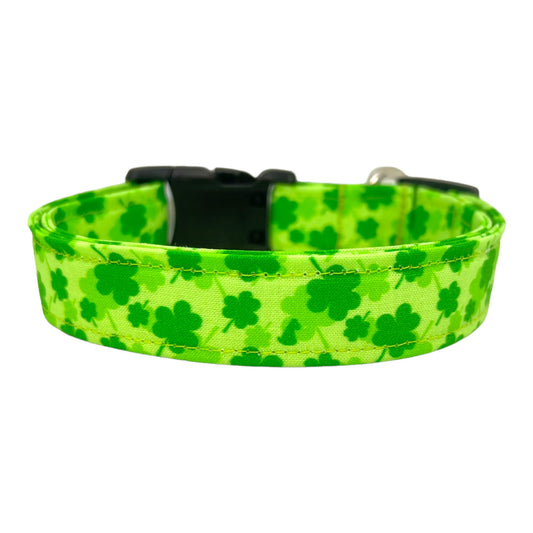 St. Patrick's Day Shamrock Clover Dog Collar