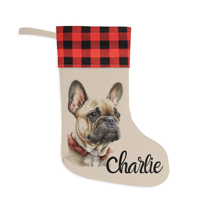 Personalized French Bulldog Christmas Stocking