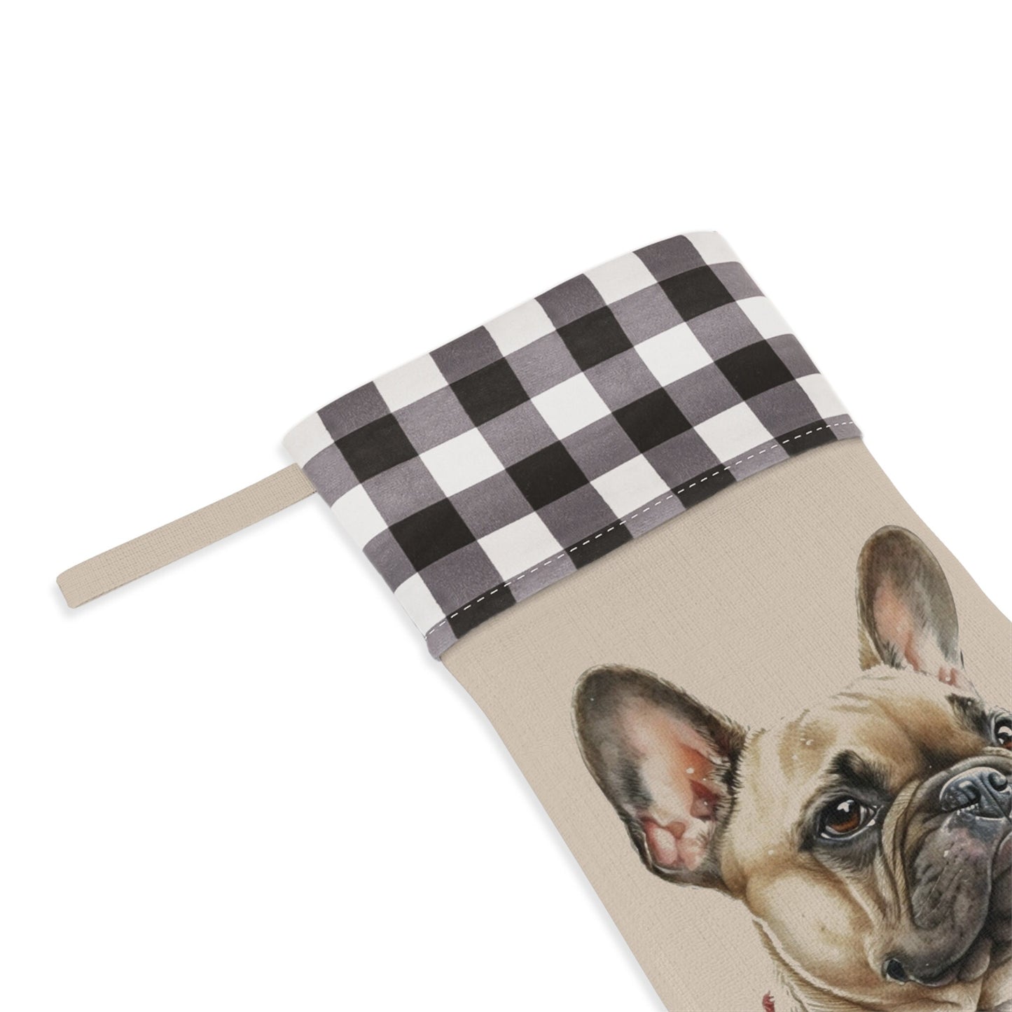 Personalized French Bulldog Christmas Stocking
