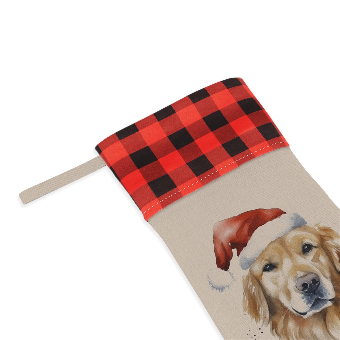 Personalized Golden Retriever Dog Christmas Stocking