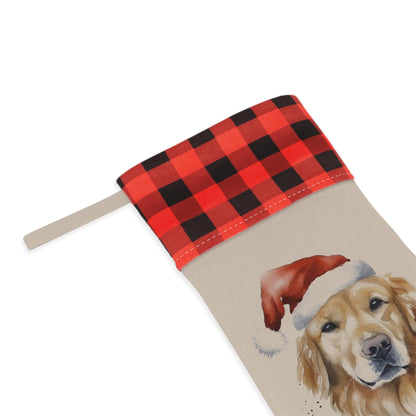 Personalized Golden Retriever Dog Christmas Stocking
