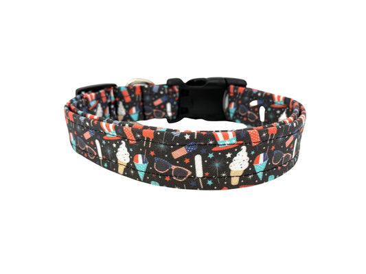 Patriotic Dog Collar, American Summer Dog Collar, 4th of July Dog Collar, Memorial Day Dog Collar, Labor Day Dog Collar, Patriotic, American