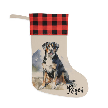 Personalized Greater Swiss Mountain Dog Christmas Stocking