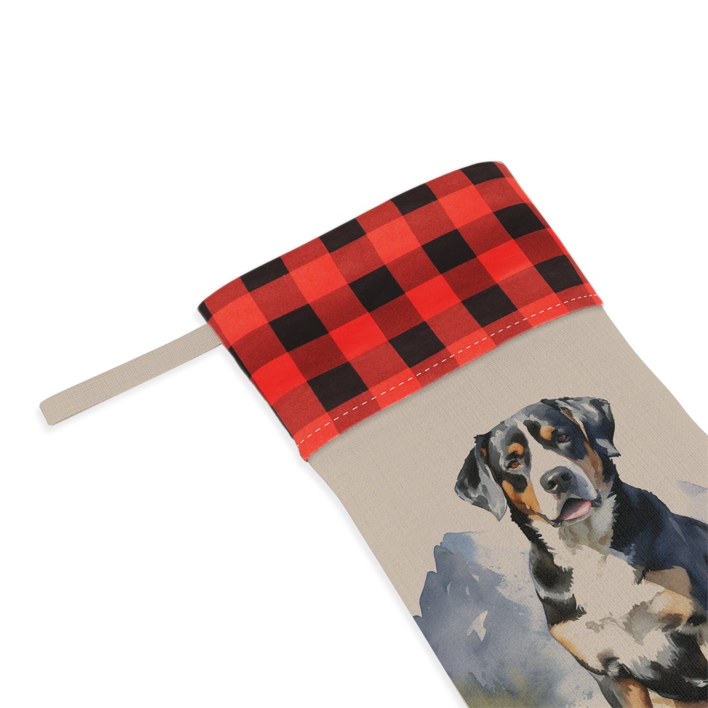 Personalized Greater Swiss Mountain Dog Christmas Stocking