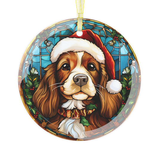 Spaniel Dog Christmas Ornament