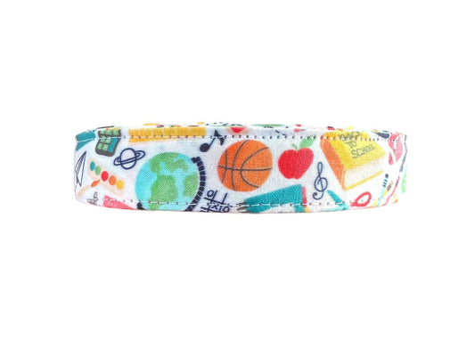 School Subjects Dog Collar