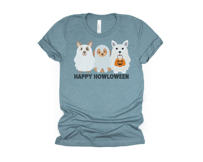 Halloween Shirt, Halloween T-Shirt, Ghost Shirt, Halloween Dog Shirt, Ghost Dog Shirt, Happy Howloween, Cute Spooky Season, Ghost Dogs
