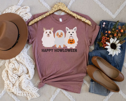 Halloween Shirt, Halloween T-Shirt, Ghost Shirt, Halloween Dog Shirt, Ghost Dog Shirt, Happy Howloween, Cute Spooky Season, Ghost Dogs
