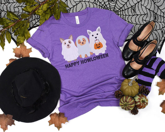 Halloween Shirt, Halloween T-Shirt, Ghost Shirt, Halloween Dog Shirt, Ghost Dog Shirt, Happy Howloween, Cute Spooky Season, Ghost Dogs