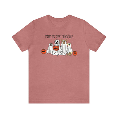Halloween Shirt, Halloween T-Shirt, Ghost Shirt, Halloween Dog Shirt, Ghost Dog Shirt, Tricks for Treats, Cute Spooky Season, Ghost Dogs