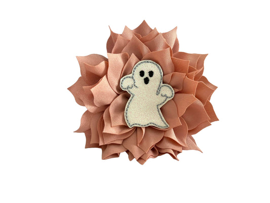 Dog Collar Flower, Ghost Dog Collar Flower, Halloween Dog Collar Flower, Ghost Dog Collar Flower, Dog Flower, Halloween Ghost Dog Flower