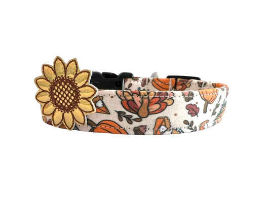 Thanksgiving Essentials Dog Collar with Embellishment