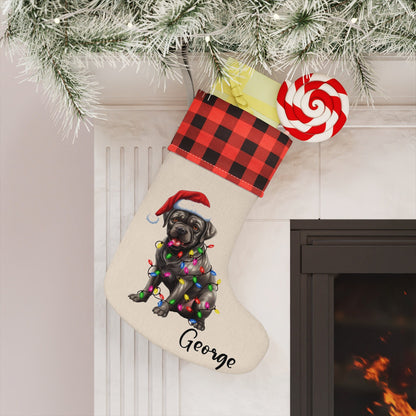 Personalized Cane Corso Dog Christmas Stocking