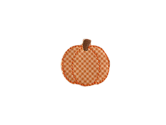 Pumpkin Dog Collar Embellishment, Halloween Dog Collar Embellishment, Gingham Pumpkin Embellishment, Halloween Dog Collar Accessory