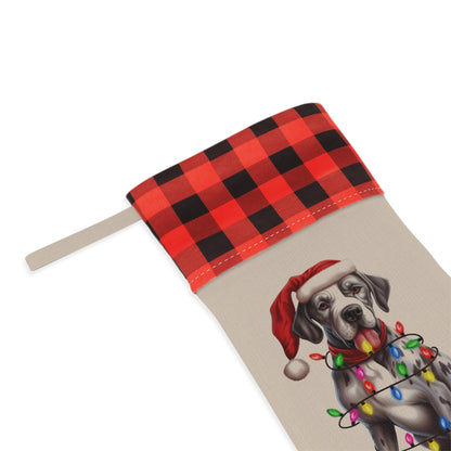 Personalized Great Dane Dog Christmas Stocking
