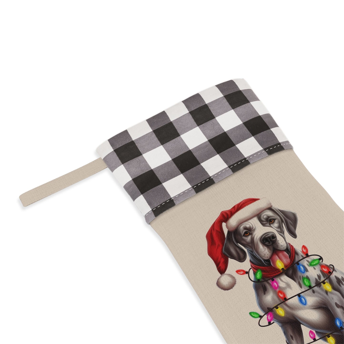 Personalized Great Dane Dog Christmas Stocking