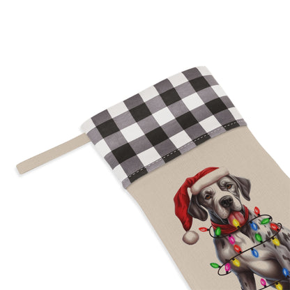 Personalized Great Dane Dog Christmas Stocking