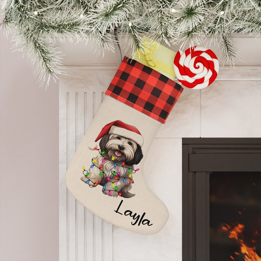 Personalized Havanese Dog Christmas Stocking