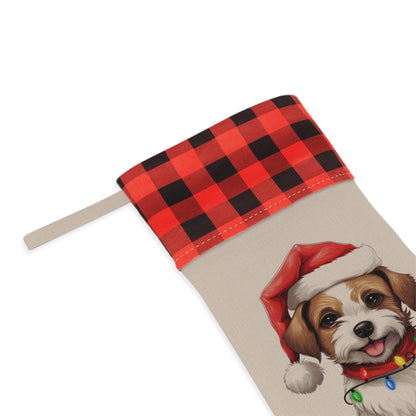 Personalized Jack Russell Dog Christmas Stocking