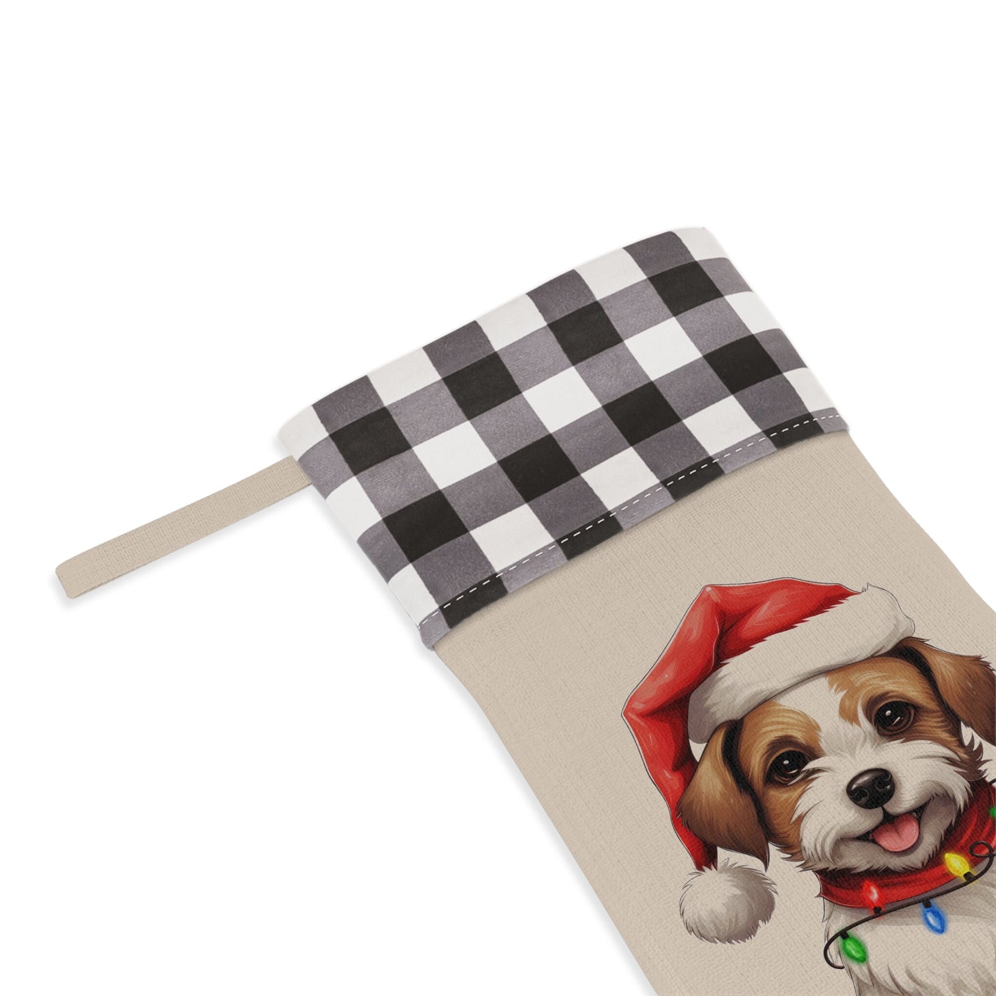 Personalized Jack Russell Dog Christmas Stocking
