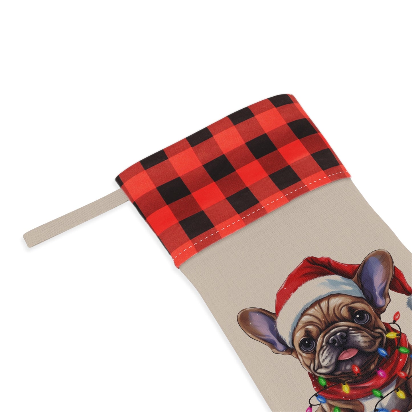 Personalized French Bulldog Christmas Stocking