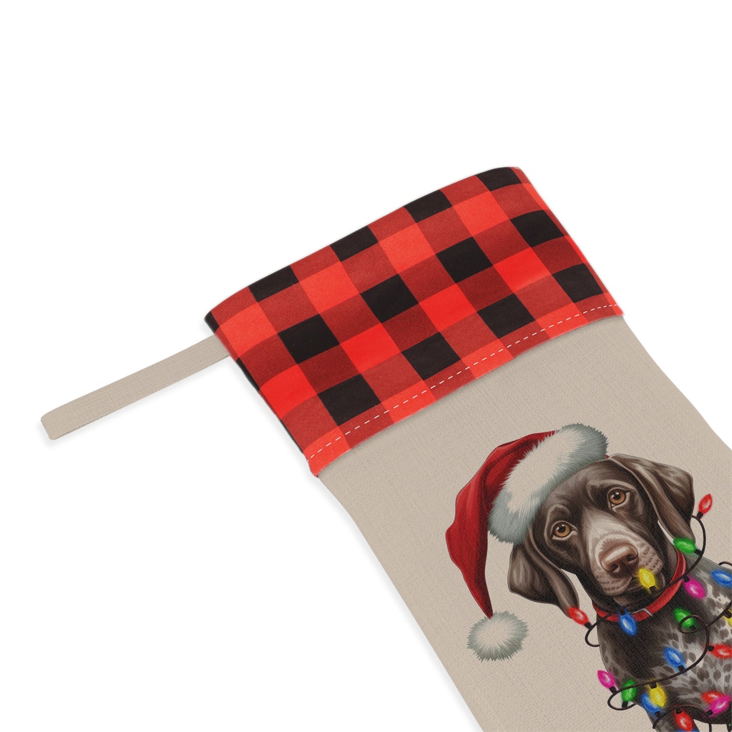 Personalized German Shorthaired Pointer Dog Christmas Stocking