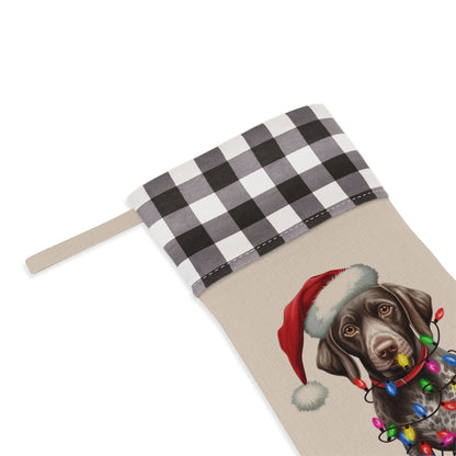 Personalized German Shorthaired Pointer Dog Christmas Stocking